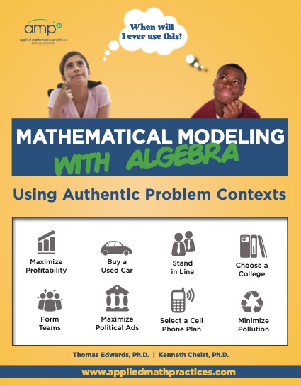 mathematical modeling with algebra book cover